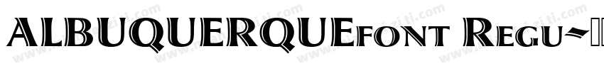 ALBUQUERQUEfont Regu字体转换